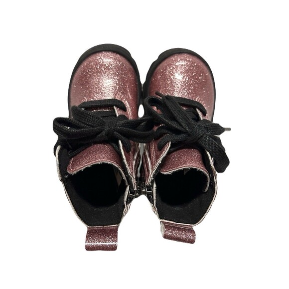UGG Toddler Girls Size 6 Ashton Lace Up Sparkly Pink Glitter Boots EUC Size 6C - Picture 6 of 9